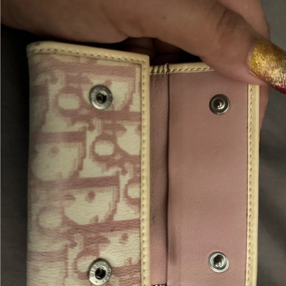 Dior rhinestone wallet